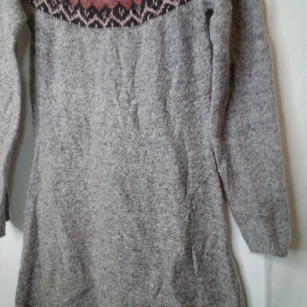Maurices Sweater Dress Women XS Long Sleeve Soft Stretch Gray Pink - Picture 7 of 15